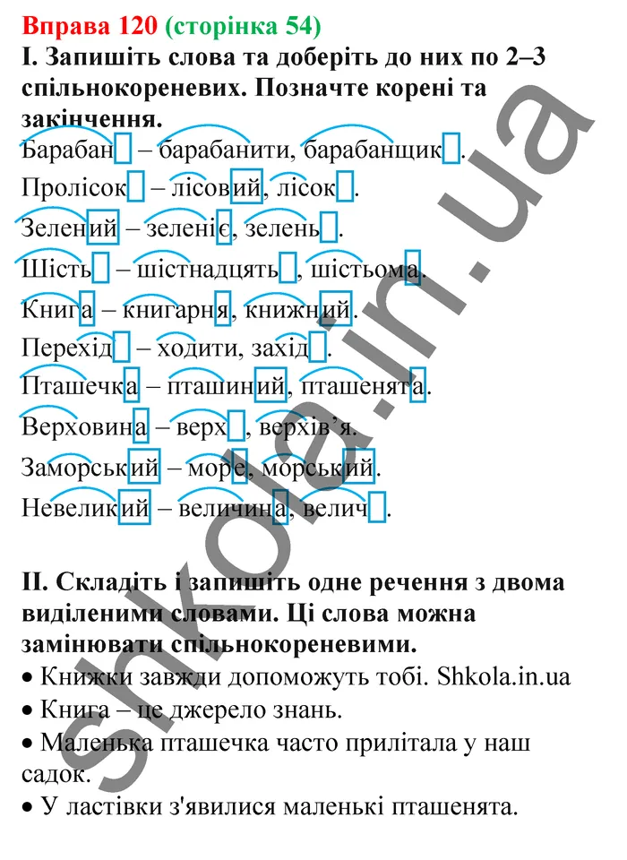 Відповідь до вправи № 120 - ГДЗ Українська мова 5 клас Заболотний 2022