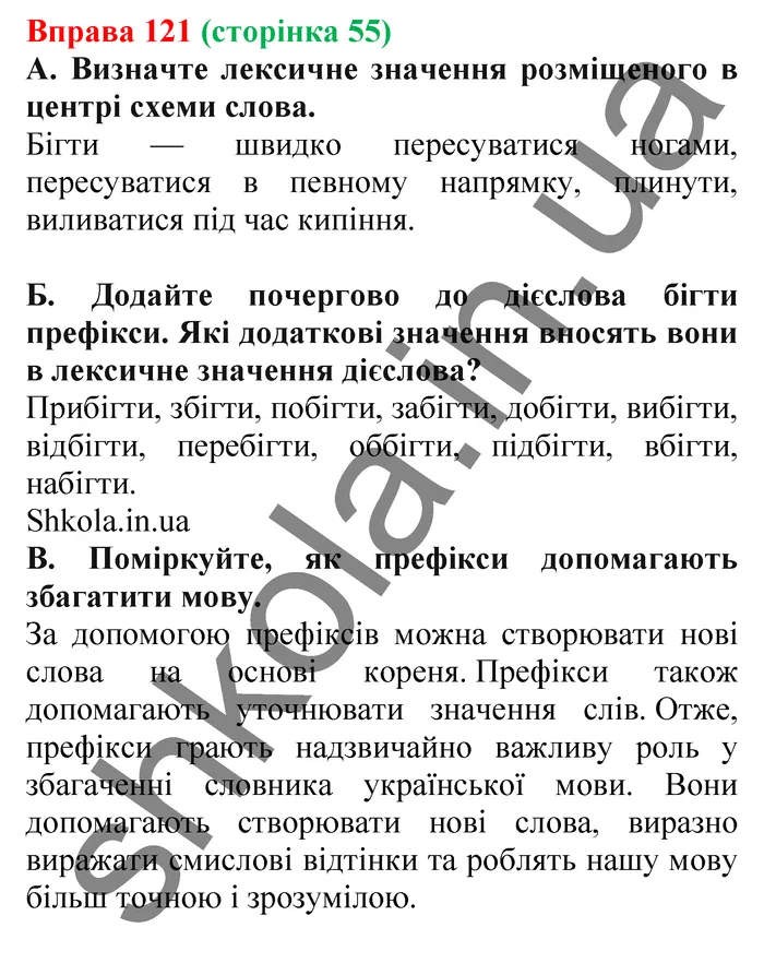Відповідь до вправи № 121 - ГДЗ Українська мова 5 клас Заболотний 2022