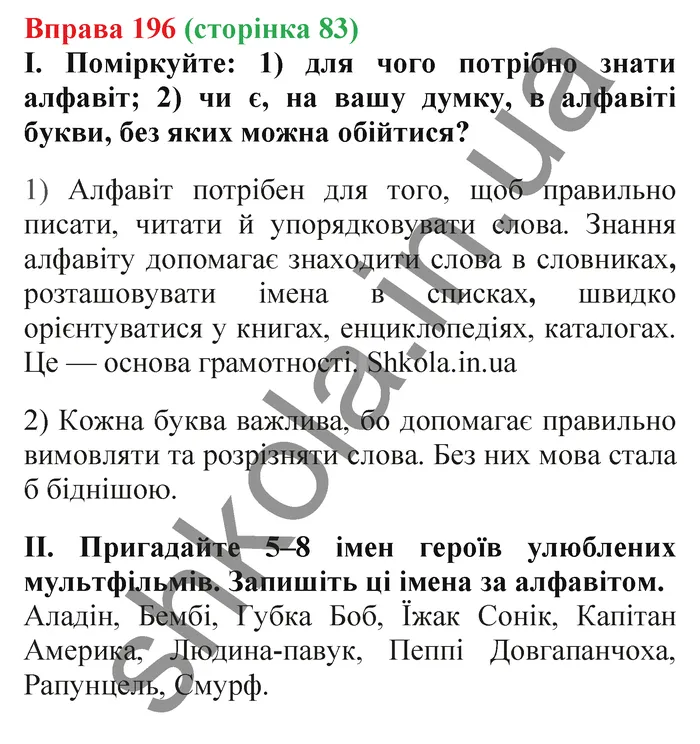 Відповідь до вправи № 196 - ГДЗ Українська мова 5 клас Заболотний 2022