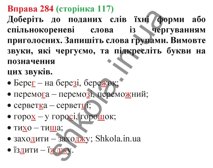 Відповідь до вправи № 284 - ГДЗ Українська мова 5 клас Заболотний 2022