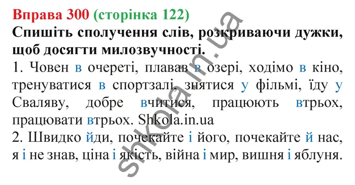 Відповідь до вправи № 300 - ГДЗ Українська мова 5 клас Заболотний 2022