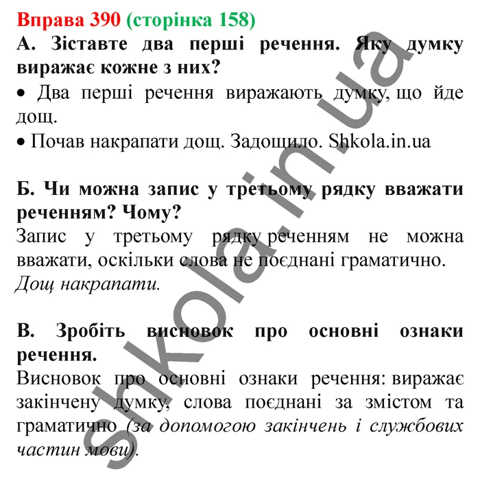 Відповідь до вправи № 390 - ГДЗ Українська мова 5 клас Заболотний 2022