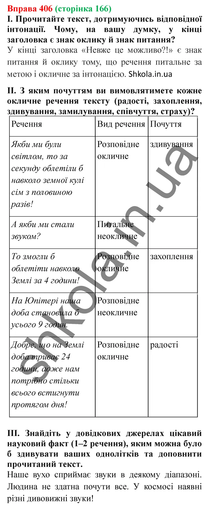 Відповідь до вправи № 406 - ГДЗ Українська мова 5 клас Заболотний 2022