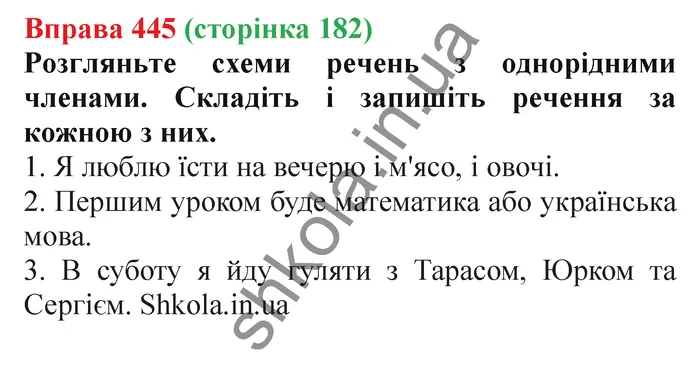 Відповідь до вправи № 445 - ГДЗ Українська мова 5 клас Заболотний 2022