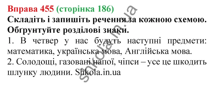 Відповідь до вправи № 455 - ГДЗ Українська мова 5 клас Заболотний 2022