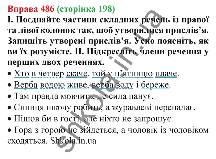 Відповідь до вправи № 486 - ГДЗ Українська мова 5 клас Заболотний 2022