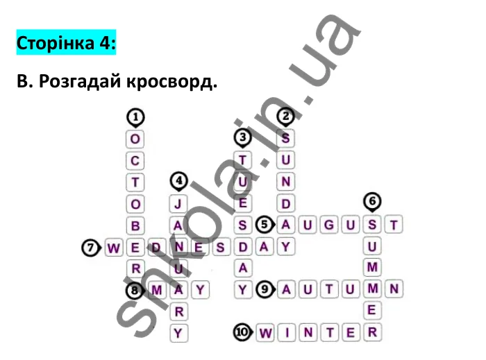 Відповідь до вправи B, сторінка 4 - ГДЗ Робочий зошит Англійська мова 6 клас Мітчелл 2023