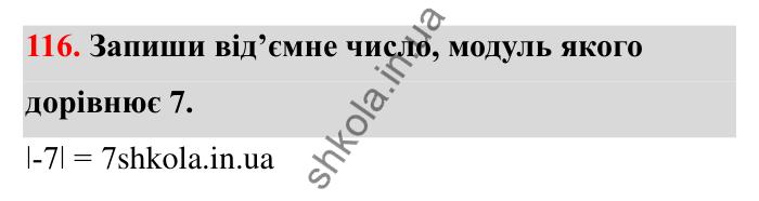 Відповідь до завдання 116 (с. 38) з математики для 6 класу (Бевз, 2023): Модуль числа