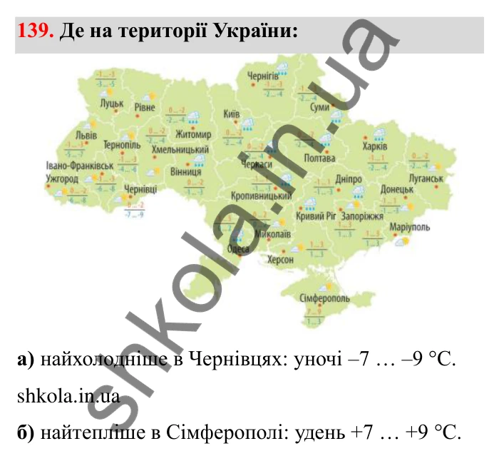 Завдання 139 Відповідь до завдання 139 (с. 41) з математики для 6 класу (Бевз, 2023): Порівняння цілих чисел