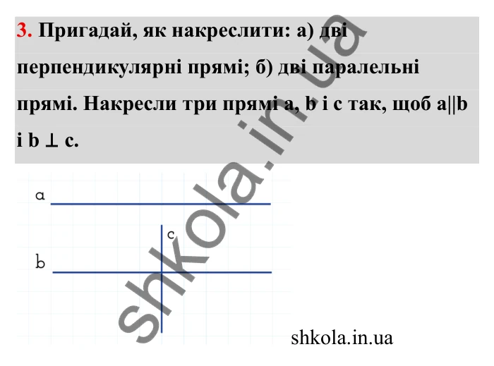 Відповідь до завдання 3 (с. 12) з математики для 6 класу (Бевз, 2023): Повторення за 5 клас. Паралельні та...