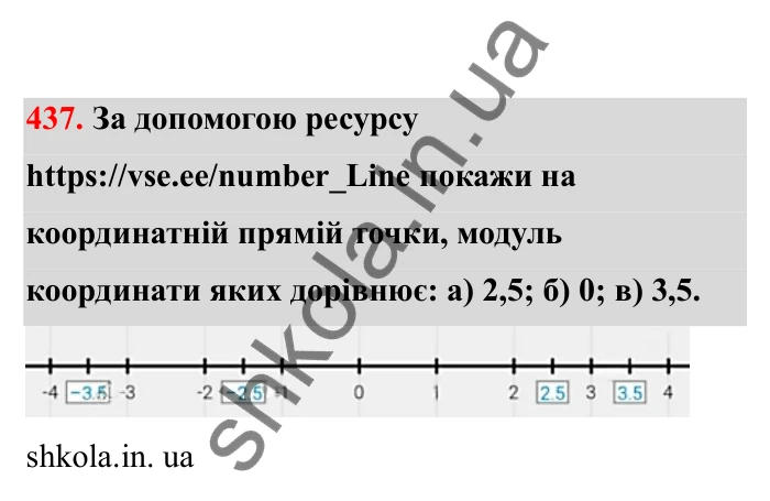 Відповідь до завдання 437 (с. 79) з математики для 6 класу (Бевз, 2023), частина 2: Раціональні числа