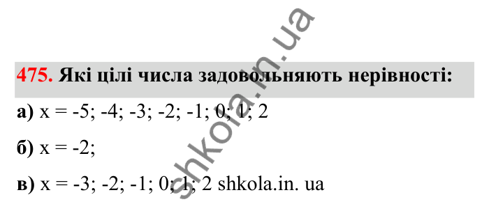 Відповідь до завдання 475 (с. 84) з математики для 6 класу (Бевз, 2023), частина 2: Порівняння раціональних чисел