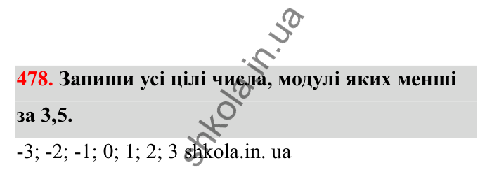 Відповідь до завдання 478 (с. 84) з математики для 6 класу (Бевз, 2023), частина 2: Порівняння раціональних чисел