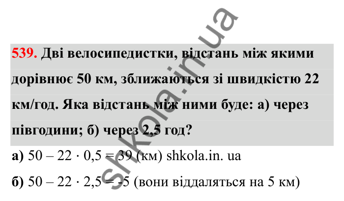 Відповідь до завдання 539 (с. 91) з математики для 6 класу (Бевз, 2023), частина 2: Додавання раціональних чисел
