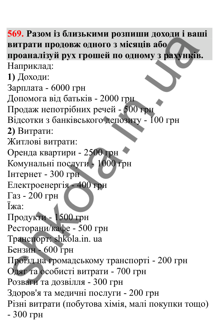 Відповідь до завдання 569 (с. 95) з математики для 6 класу (Бевз, 2023), частина 2: Віднімання раціональних чисел