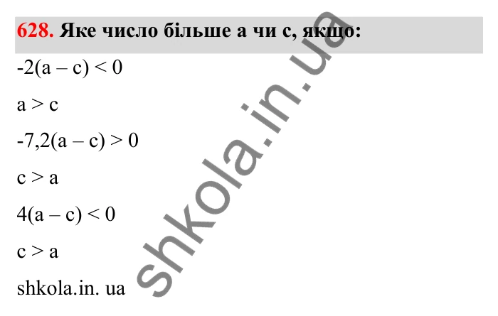 Завдання 628 Відповідь до завдання 628 (с. 102) з математики для 6 класу (Бевз, 2023), частина 2: Множення раціональних чисел