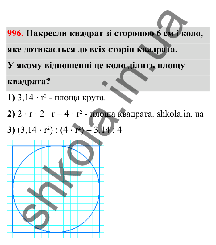 Відповідь до завдання 996 (с. 152) з математики для 6 класу (Бевз, 2023), частина 2: Вправи для повторення за рік