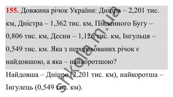 Завдання 155 Відповідь до завдання 155 (с. 77) з математики для 6 класу (Біос, 2023), частина 1: Розділ 4. Десяткові дроби та дії над ними
