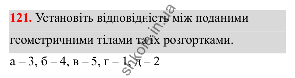 Завдання 121 Відповідь до завдання 121 (с. 80) з математики для 6 класу (Біос, 2023), частина 2: Розділ 13. Просторові геометричні фігури