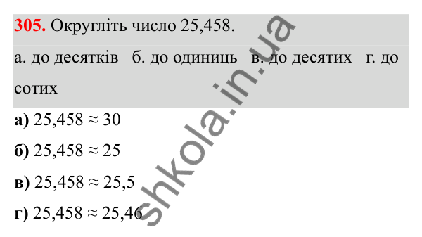 Відповідь до завдання 305 (с. 152) з математики для 6 класу (Біос, 2023), частина 2: Розділ 16. Повторення