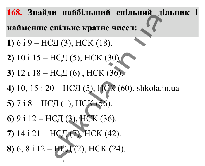 Знаходження числа..., завдання 168 Відповідь до завдання 168 (с. 28) з математики для 6 класу (Істер, 2023), частина 1: § 2. Знаходження числа за значенням його відсотків