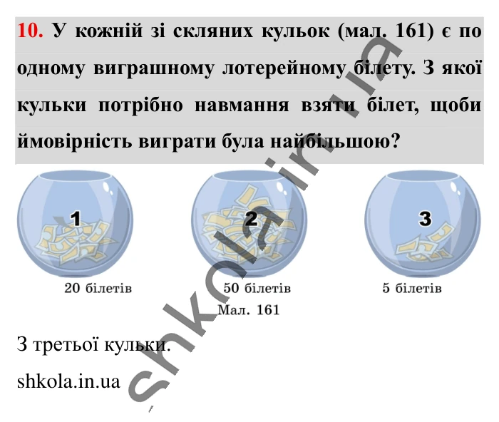 Відповідь до завдання 10 (с. 195) з математики для 6 класу (Істер, 2023), частина 2: Додаткові теми