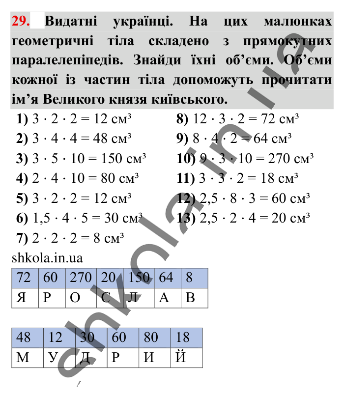Для найдопитливіших, завдання 29 Відповідь до завдання 29 (с. 189) з математики для 6 класу (Істер, 2023), частина 2: Для найдопитливіших