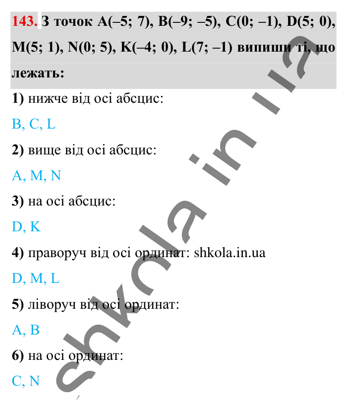 Відповідь до вправи 143 (с. 183) з математики для 6 класу (Істер, 2023), частина 2: Вправи для повторення розділу 3