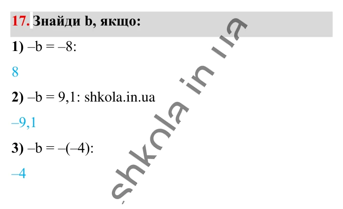 Відповідь до вправи 17 (с. 168) з математики для 6 класу (Істер, 2023), частина 2: Вправи для повторення розділу 3
