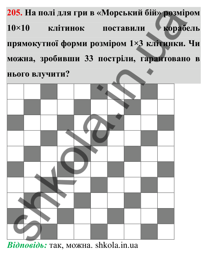 Відповідь до завдання 205 (с. 61) з математики для 6 класу (Мерзляк, 2023), частина 1: § 2. Звичайні дроби. 7. Основна властивість дробу