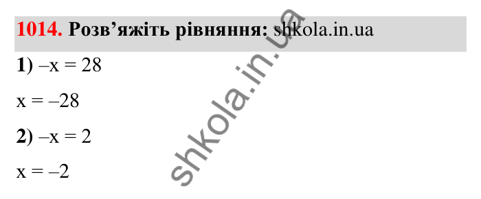 Завдання 1014 Відповідь до завдання 1014 (с. 30) з математики для 6 класу (Тарасенкова, 2023), частина 2: 21. Модуль числа