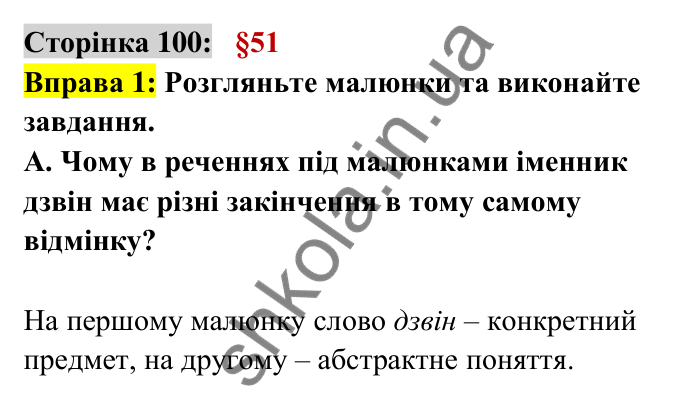 Відповідь до вправи 1 сторінка 100 ГДЗ Українська мова 6 клас Авраменко 2023