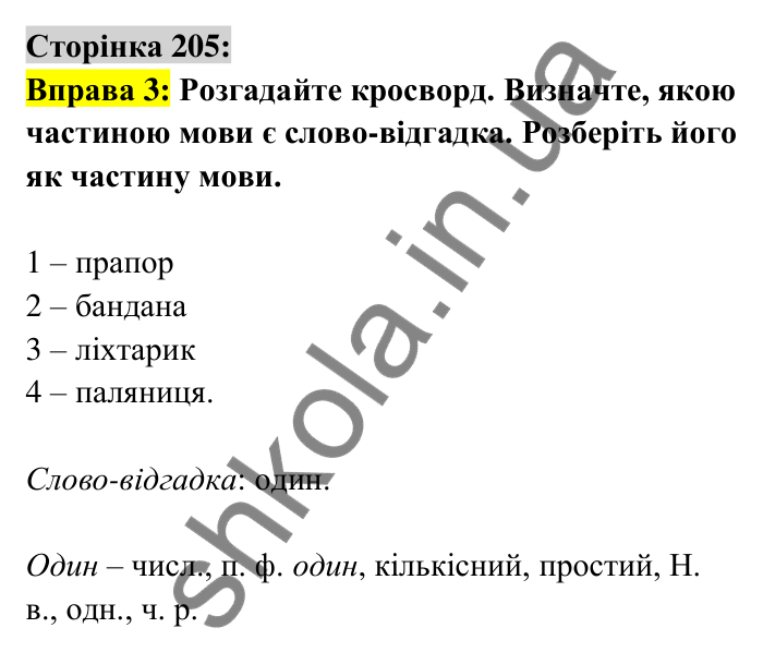 Відповідь до вправи 3 сторінка 205 ГДЗ Українська мова 6 клас Авраменко 2023