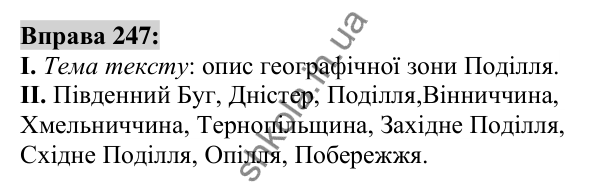 Вправа 247 Відповідь до вправи 247 (с. 96) з української мови для 6 класу (Заболотний, 2023): Іменник