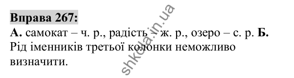 Вправа 267 Відповідь до вправи 267 (с. 103) з української мови для 6 класу (Заболотний, 2023): Іменник