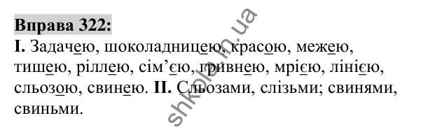 Вправа 322 Відповідь до вправи 322 (с. 121) з української мови для 6 класу (Заболотний, 2023): Іменник