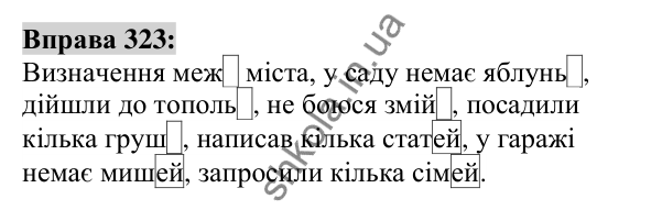 Вправа 323 Відповідь до вправи 323 (с. 121) з української мови для 6 класу (Заболотний, 2023): Іменник