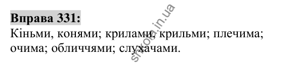 Вправа 331 Відповідь до вправи 331 (с. 124) з української мови для 6 класу (Заболотний, 2023): Іменник