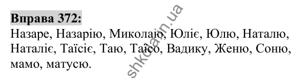 Вправа 372 Відповідь до вправи 372 (с. 137) з української мови для 6 класу (Заболотний, 2023): Іменник