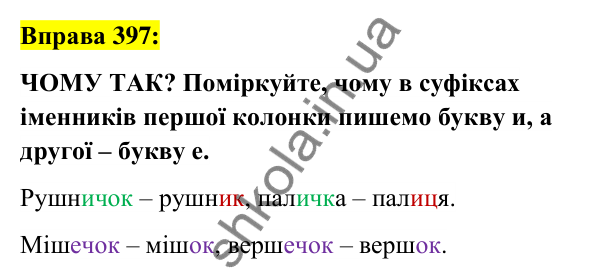 Вправа 397 Відповідь до вправи 397 (с. 145) з української мови для 6 класу (Заболотний, 2023): Іменник