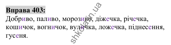 Вправа 403 Відповідь до вправи 403 (с. 147) з української мови для 6 класу (Заболотний, 2023): Іменник