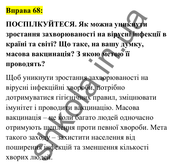 Вправа 68 Відповідь до вправи 68 (с. 28) з української мови для 6 класу (Заболотний, 2023): Лексикологія. Орфографія