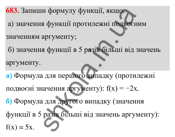 Завдання 683 ГДЗ Алгебра 7 клас Бевз 2024 — завдання 683, § 16. Що таке функція?
