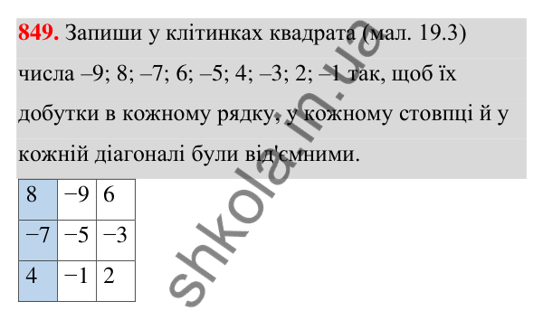 ГДЗ Алгебра 7 клас Бевз 2024 — завдання 849, § 19. Загальні відомості про рівняння