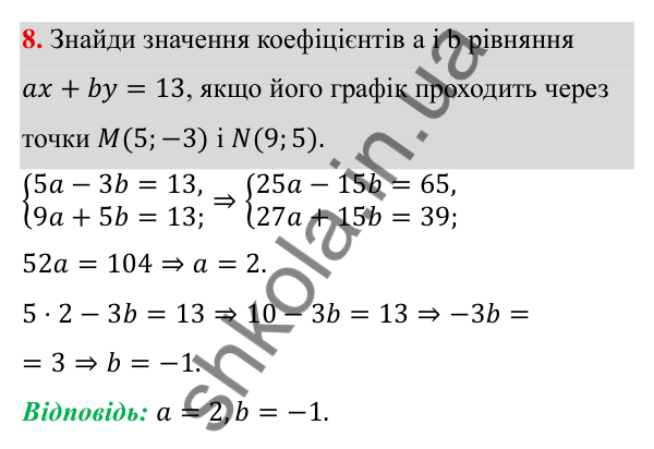 Типові завдання до контрольної роботи № 7, завдання 8 ГДЗ Алгебра 7 клас Бевз 2024 — типові завдання до контрольної роботи № 7, завдання 8