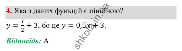ГДЗ Алгебра 7 клас Бевз 2024 — тестові завдання № 5, завдання 4