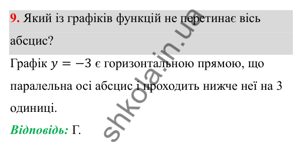 ГДЗ Алгебра 7 клас Бевз 2024 — тестові завдання № 5, завдання 9