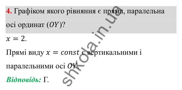 ГДЗ Алгебра 7 клас Бевз 2024 — тестові завдання № 7, завдання 4