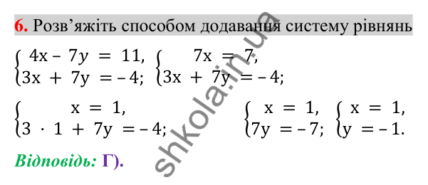 Відповідь до завдання 6 (с. 251) домашньої самостійної роботи № 6 з алгебри для 7 класу (Істер, 2024)