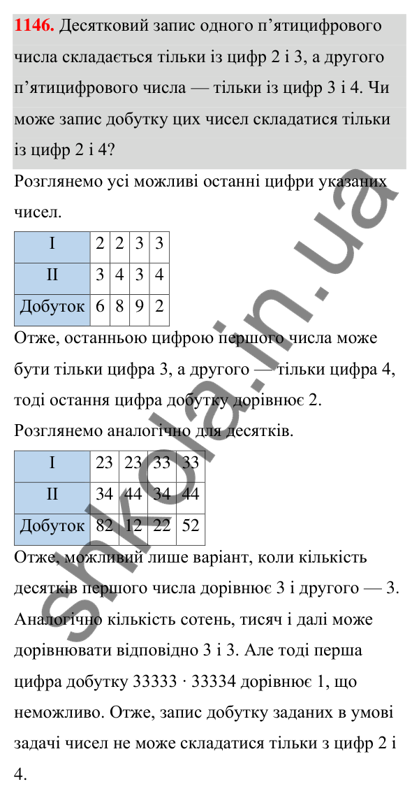 Відповідь до завдання 1146 (с. 282) з алгебри для 7 класу (Мерзляк, 2024): 26. Системи рівнянь із двома змінними....